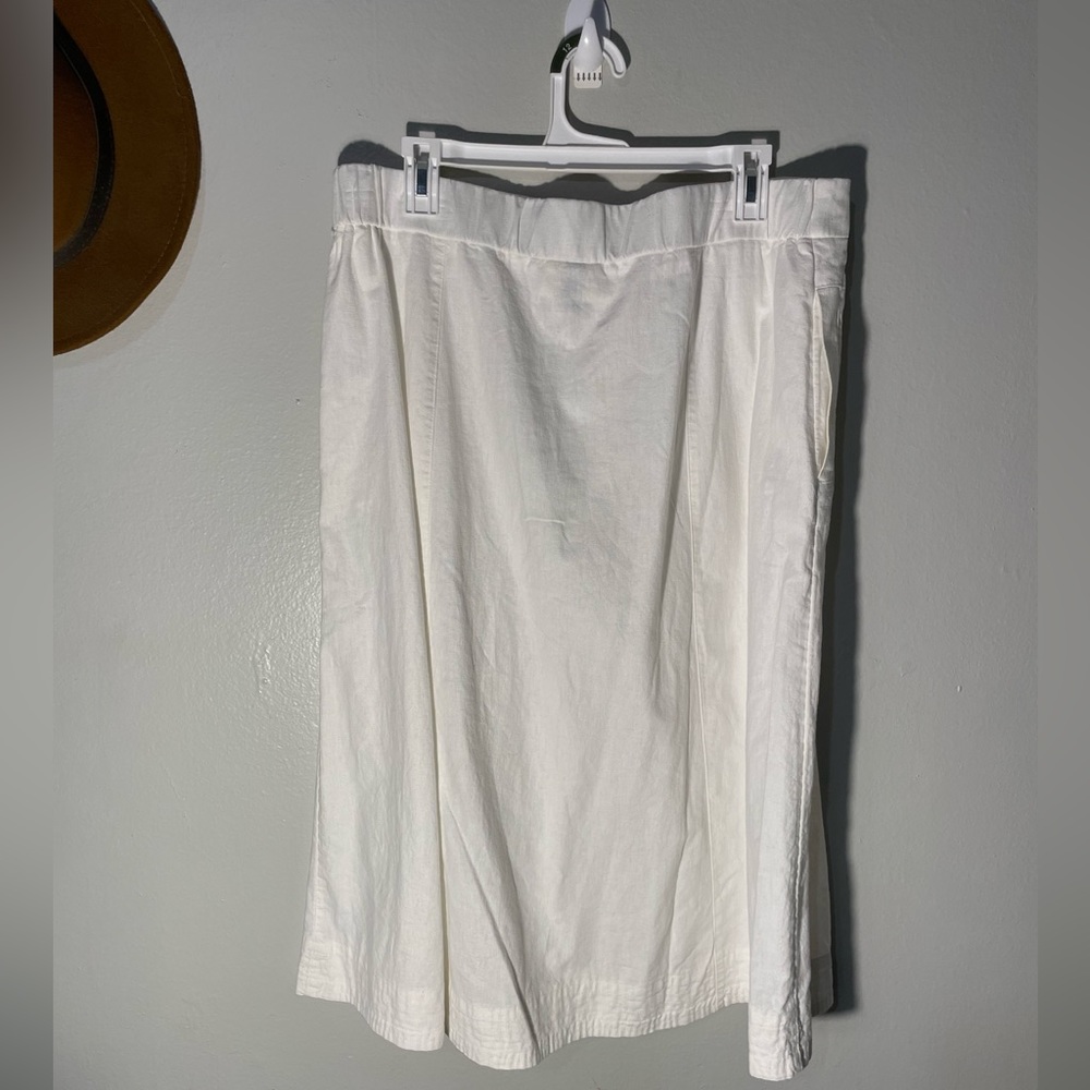 Universal Thread White Linen Button Up Skirt - Large - Picture 4 of 6